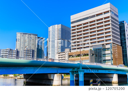東京　品川区　天王洲運河水辺広場 から見た 天王洲橋 120705200