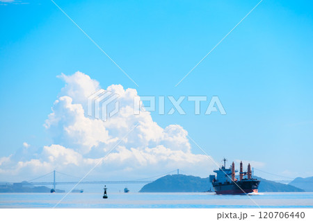 夏の瀬戸内海の景色 120706440