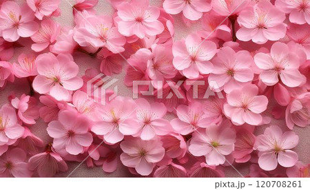 美しいピンクの花・桜 120708261