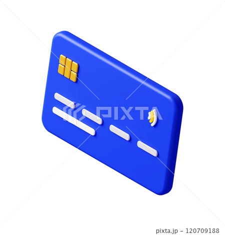3DCG|斜めから見た可愛らしいクレジットカード 3DCG|斜めから見た可愛らしいクレジットカード 120709188