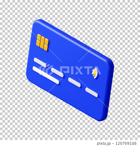 3DCG|斜めから見た可愛らしいクレジットカード 3DCG|斜めから見た可愛らしいクレジットカード 120709188