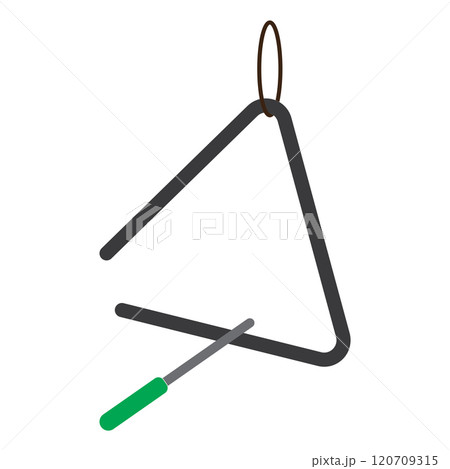 Triangle icon traditional musical instruments Triangle icon traditional musical instruments 120709315