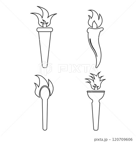 torch icon design 120709606