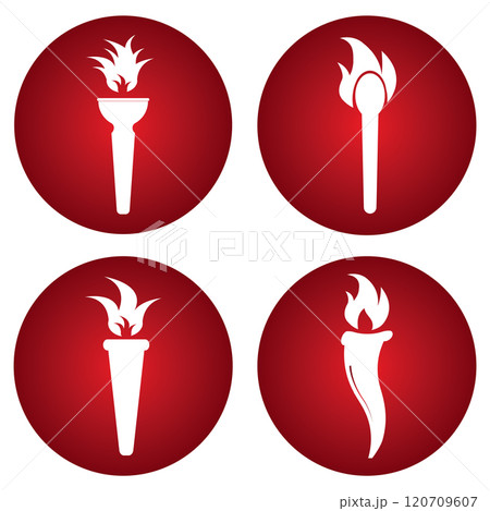 torch icon design 120709607