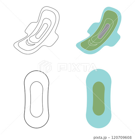 sanitary pad icon sanitary pad icon 120709608