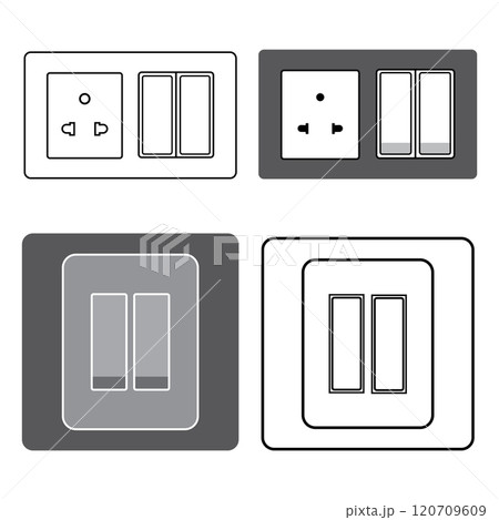 Electric switch icon 120709609