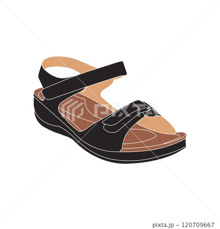 image design of women's sandals image design of women's sandals 120709667