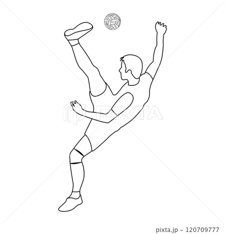 Takraw player logo design Takraw player logo design 120709777