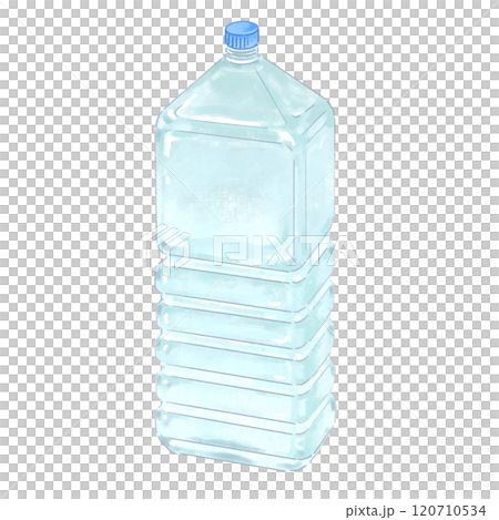 ペットボトルに入った水のイラスト 120710534