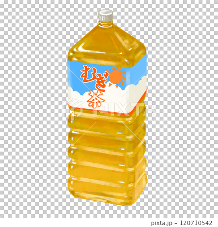 塑膠瓶中大麥茶的插圖 120710542