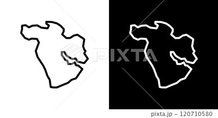 西アジアのシンプルなラインアイコン 120710580