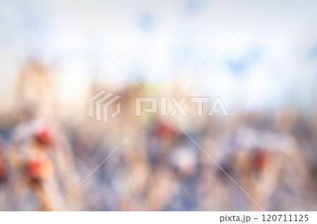 Colorful Crowd Participation During a Lively Outdoor Festival in a Bright, Sunny Setting Colorful Crowd Participation During a Lively Outdoor Festival in a Bright, Sunny Setting 120711125