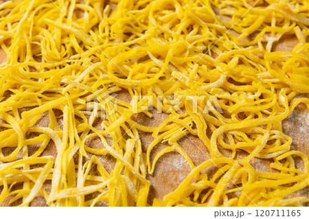homemade pasta. background with homemade noodles. top view Food texture 120711165