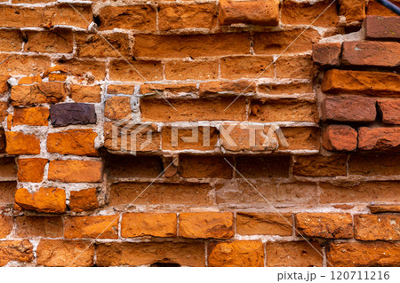 old brick wall . old stone texture, stone wall masonry, 120711216