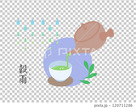 二十四節気の穀雨カラー壁紙イラスト 二十四節気の穀雨カラー壁紙イラスト 120711286