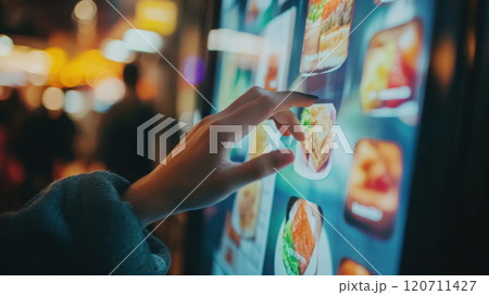 Digital interaction with food selection interface for modern dining 120711427