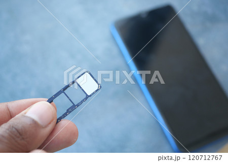 A sim card for a smart phone on finger A sim card for a smart phone on finger 120712767