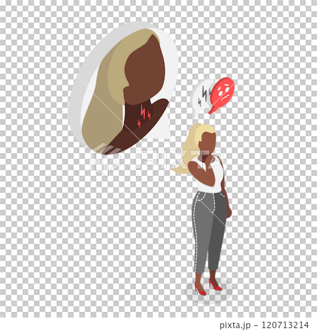 3D Isometric Flat Illustration of Sore Throat Symptoms, Bacterial Infection 3D Isometric Flat Illustration of Sore Throat Symptoms, Bacterial Infection 120713214