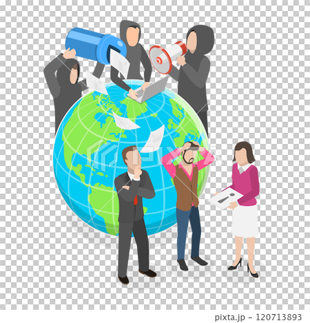 3D Isometric Flat Illustration of Disinformation Attack, Anonymous Writing Fake News 3D Isometric Flat Illustration of Disinformation Attack, Anonymous Writing Fake News 120713893