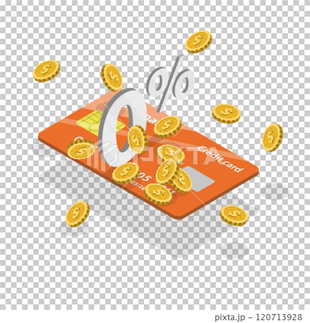 3D Isometric Flat Illustration of 0 percent Interest Free Rate, Zero Percent Interest Installment 3D Isometric Flat Illustration of 0 percent Interest Free Rate, Zero Percent Interest Installment 120713928