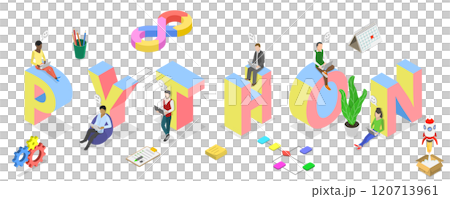 3D Isometric Flat Illustration of Python, Modern Software Development 3D Isometric Flat Illustration of Python, Modern Software Development 120713961