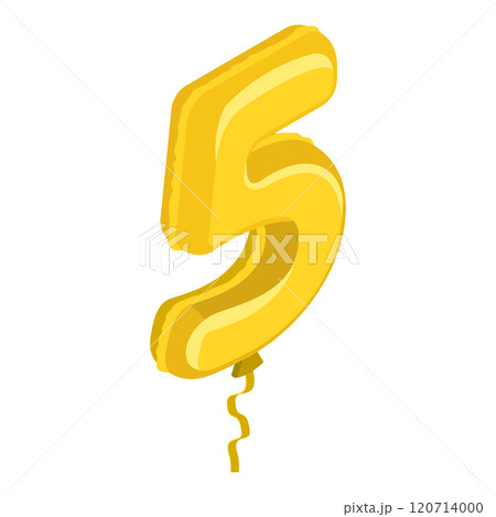 3D Isometric Flat Illustration of Birthday Ballon. Item 1 3D Isometric Flat Illustration of Birthday Ballon. Item 1 120714000