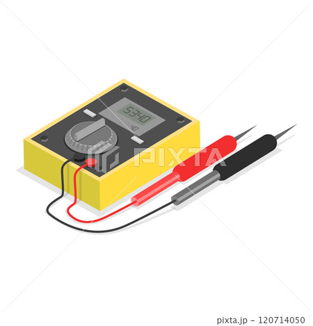 3D Isometric Flat  Set of Tools Of Electrician. Item 1 120714050