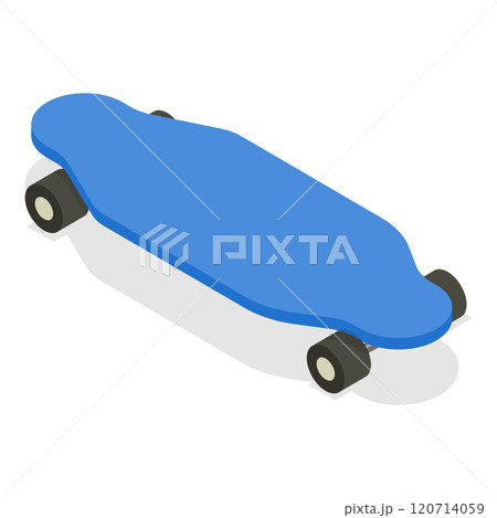 3D Isometric Flat  Set of Skateboards. Item 3 120714059