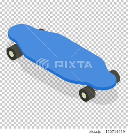 3D Isometric Flat  Set of Skateboards. Item 3 120714059