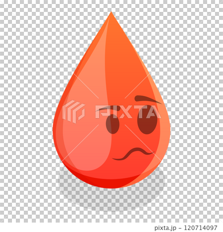 3D Isometric Flat Illustration of Women Periods Emoji Drops. Item 3 3D Isometric Flat Illustration of Women Periods Emoji Drops. Item 3 120714097
