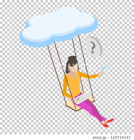 3D Isometric Flat Illustration of Remote Team Collaboration. Item 1 3D Isometric Flat Illustration of Remote Team Collaboration. Item 1 120714141