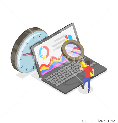 3D Isometric Flat Illustration of Marketing Research Strategies. Item 2 3D Isometric Flat Illustration of Marketing Research Strategies. Item 2 120714142