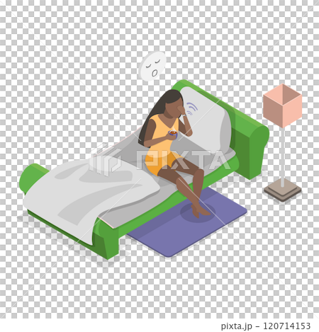 3D Isometric Flat Illustration of Sleepy Early Morning. Item 5 3D Isometric Flat Illustration of Sleepy Early Morning. Item 5 120714153