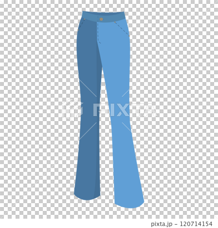 3D Isometric Flat  Set of Jeans Styles. Item 7 120714154