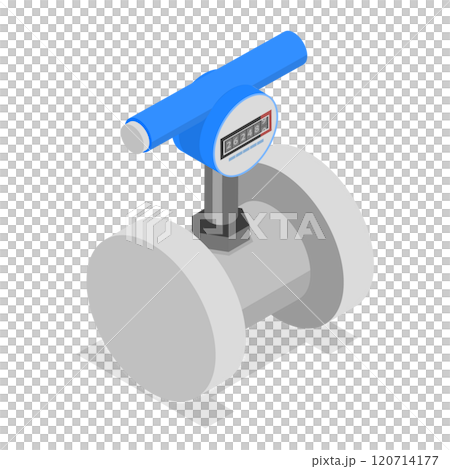 3D Isometric Flat Set of Gas, Water And Electricity Measuring. Item 1 3D Isometric Flat Set of Gas, Water And Electricity Measuring. Item 1 120714177