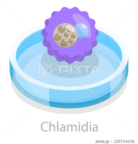 3D Isometric Flat  Illustration of Sexual Transmitted Disease. Item 8 120714238