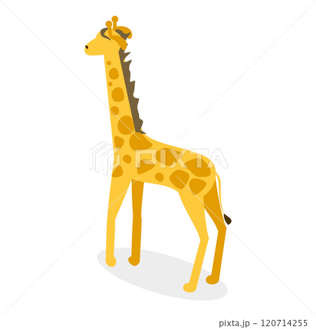 3D Isometric Flat  Set of Zoo Animals. Item 6 120714255