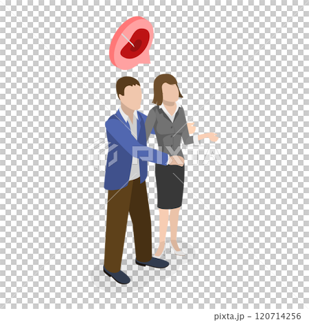 3D Isometric Flat  Illustration of In Vitro Fertilization. Item 7 3D Isometric Flat  Illustration of In Vitro Fertilization. Item 7 120714256