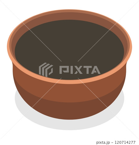 3D Isometric Flat  Set of Plants In Pots. Item 7 120714277