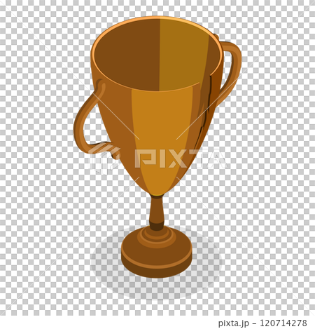 3D Isometric Flat  Set of Rank Trophies. Item 1 120714278