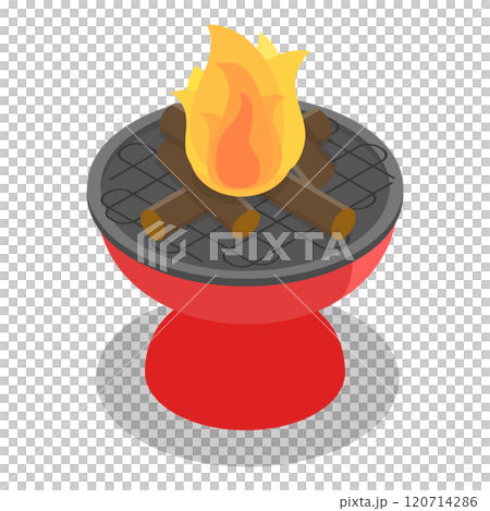 3D Isometric Flat Set of Garden Furniture Items. Item 1 3D Isometric Flat Set of Garden Furniture Items. Item 1 120714286