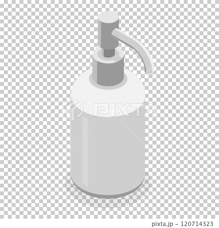 3D Isometric Flat Icon of Detergent Product Plastic Bottles Set. Item 4 3D Isometric Flat Icon of Detergent Product Plastic Bottles Set. Item 4 120714323