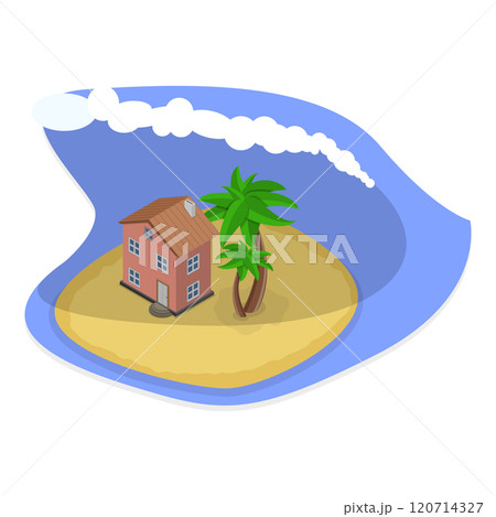 3D Isometric Flat Illustration of Climate Change. Item 4 3D Isometric Flat Illustration of Climate Change. Item 4 120714327