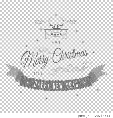 Merry Christmas and Happy New Year Typography Collection.. Item 5 Merry Christmas and Happy New Year Typography Collection.. Item 5 120714343