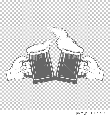 Set of Two-color Beer Craft Icons.. Item 8 120714348