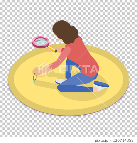 3D Isometric Flat Illustration of Perfectionist. Item 2 3D Isometric Flat Illustration of Perfectionist. Item 2 120714355