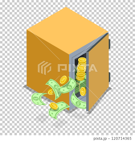 3D Isometric Flat Set of Bank Vaults. Item 2 3D Isometric Flat Set of Bank Vaults. Item 2 120714365