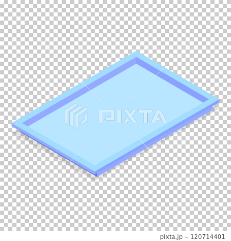3D Isometric Flat Set of Empty Serving Trays. Item 2 3D Isometric Flat Set of Empty Serving Trays. Item 2 120714401