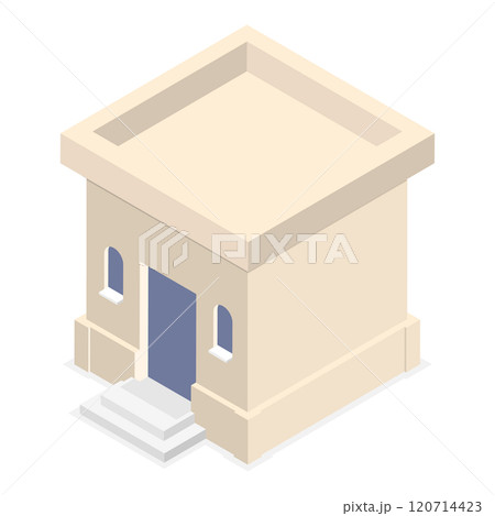 3D Isometric Flat  Illustration of Eastern Bazaar. Item 7 120714423