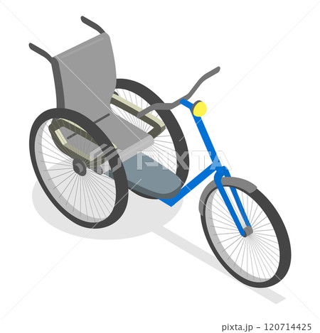 3D Isometric Flat Illustration of Accessories For Disabled People. Item 1 3D Isometric Flat Illustration of Accessories For Disabled People. Item 1 120714425